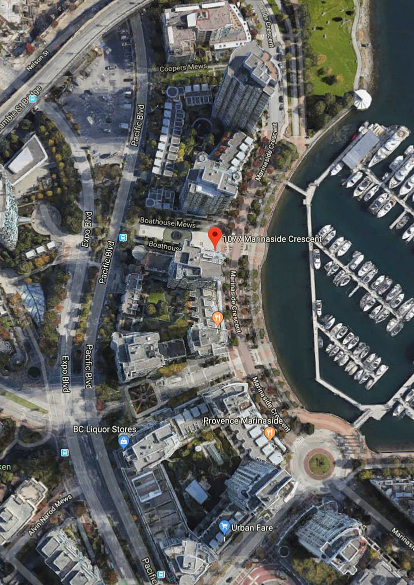 Marinaside Resort location map 1