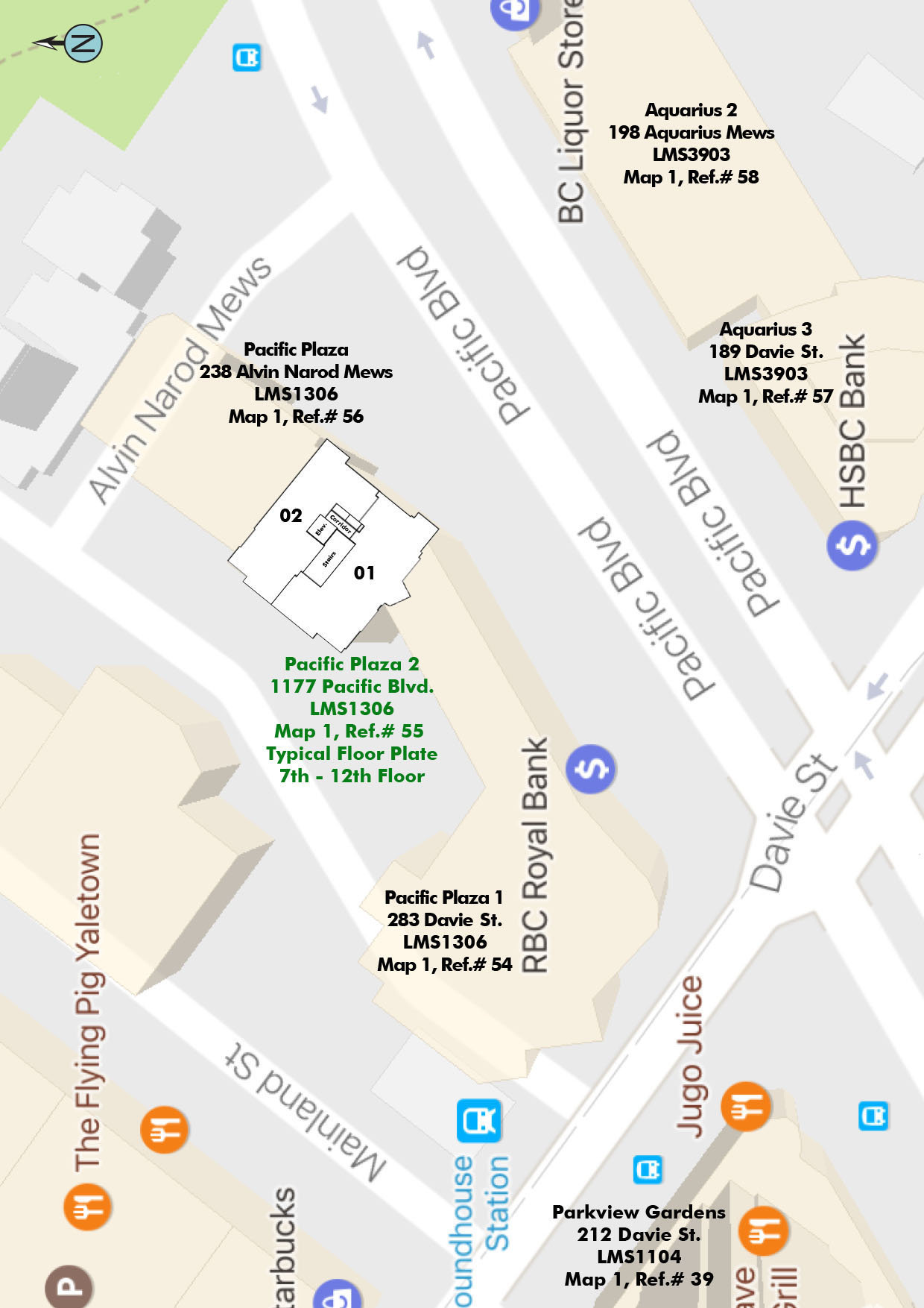 Pacific Plaza location map 2