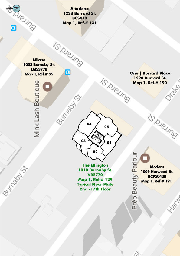 The Ellington location map 2
