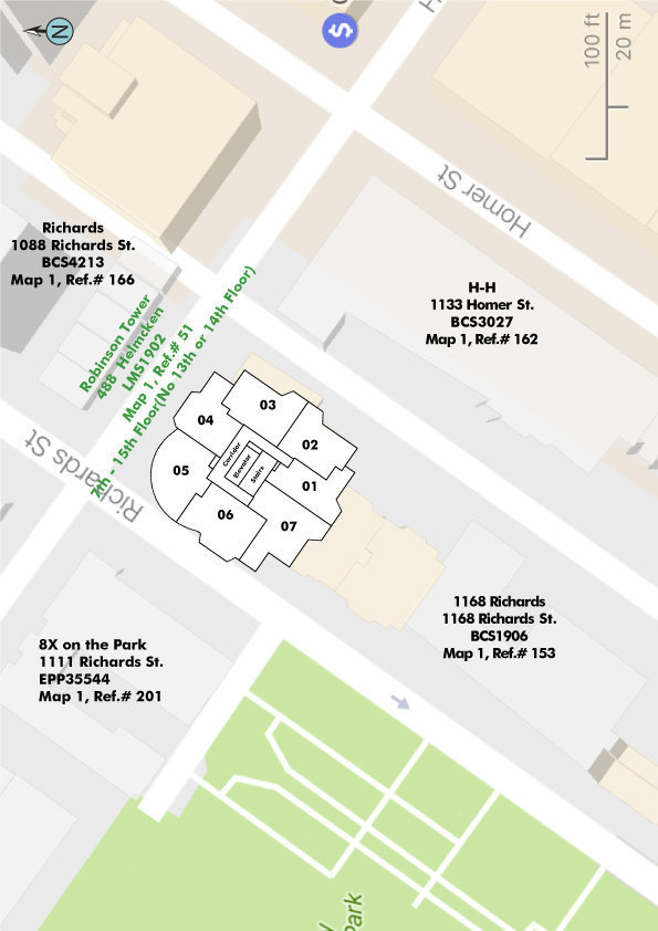 Robinson Tower location map 2