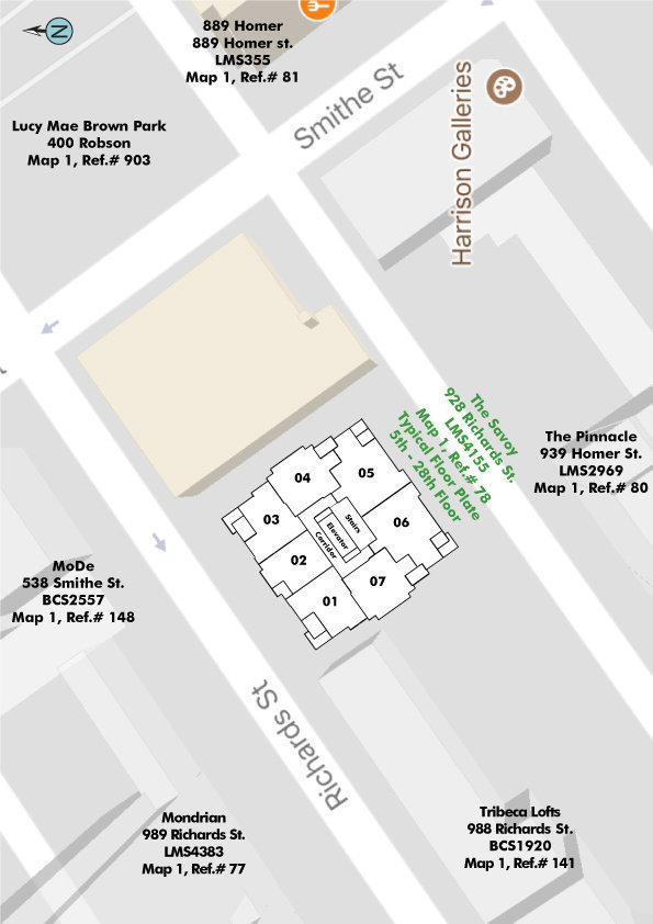 The Savoy location map 2