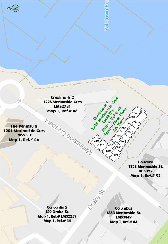 Crestmark I location map 1