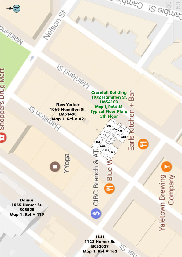 Crandall Building location map 2
