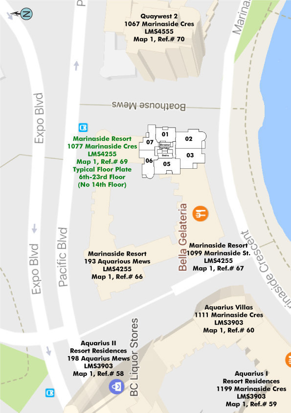 Marinaside Resort location map 2