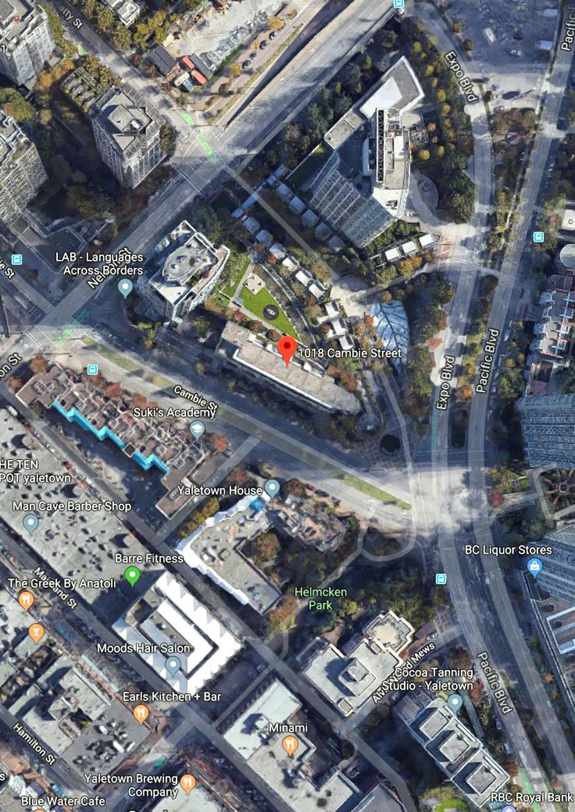 Yaletown Ltd location map 1