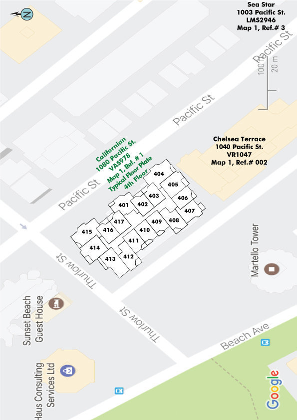 The Californian location map 1
