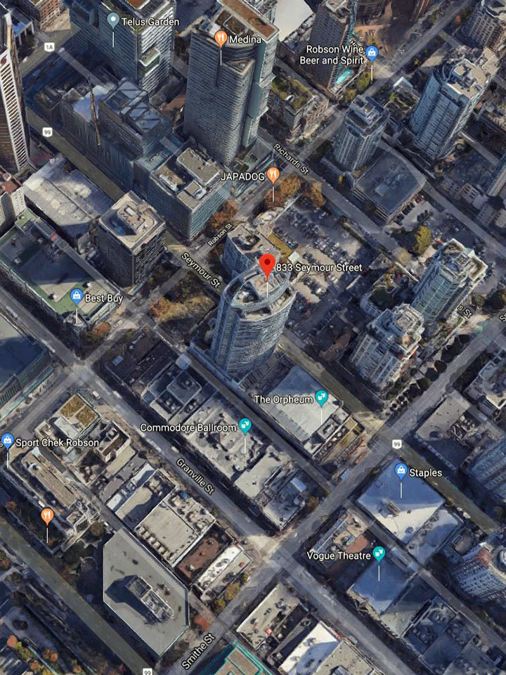 Capitol Residences location map 1