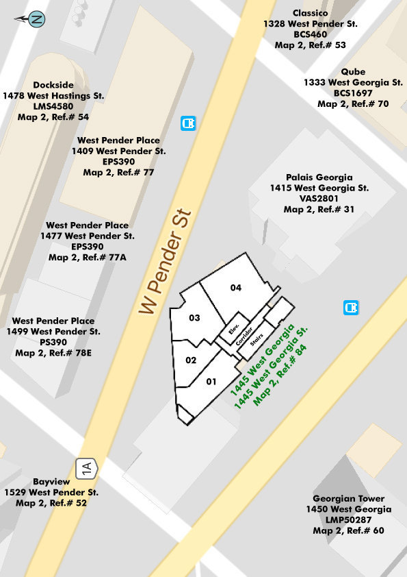 1445 West Georgia location map 1