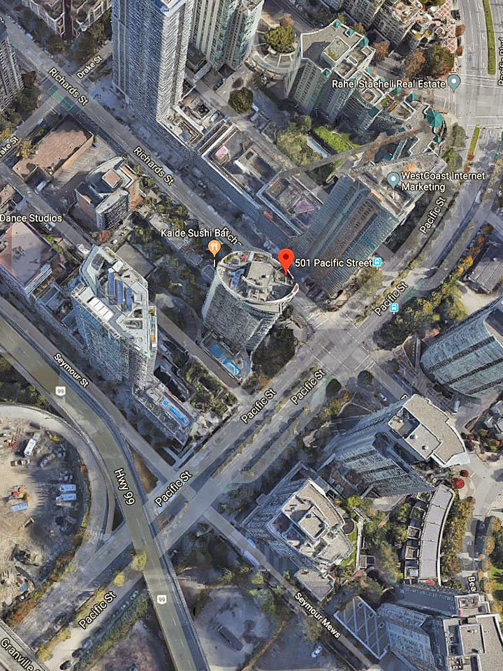 The 501 location map 2