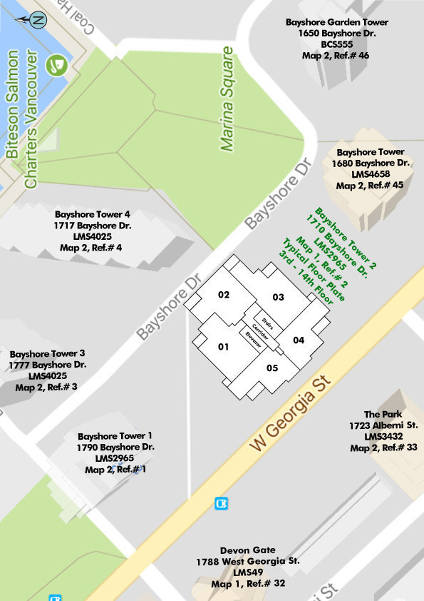 Bayshore Tower 2 location map 1