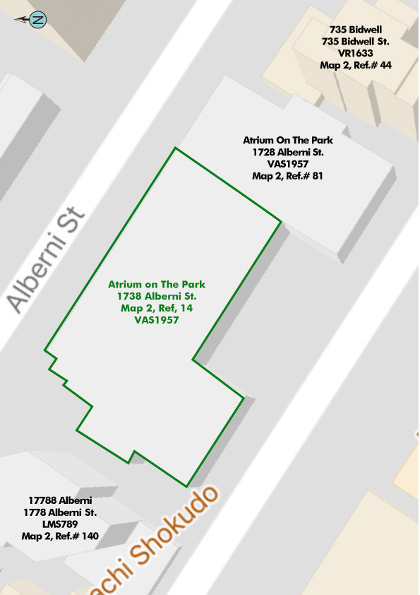 Atrium On The Park location map 1