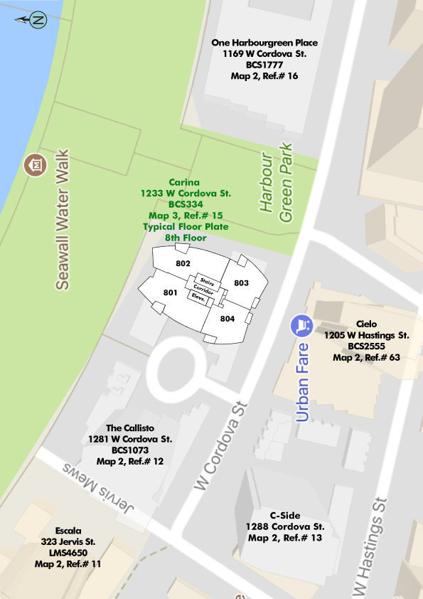 Carina location map 1