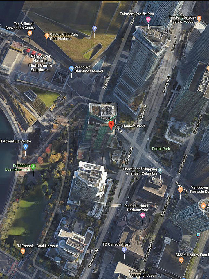 Three Harbour Green location map 2
