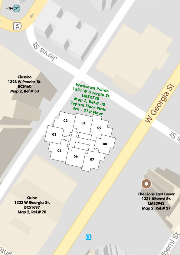 Westcoast Pointe location map 1