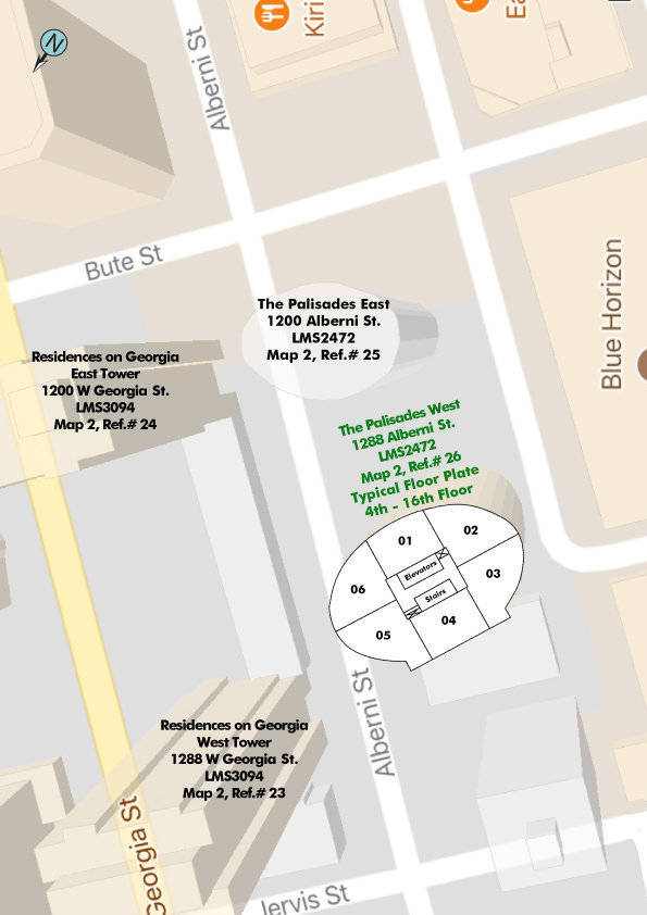The Palisades West location map 1