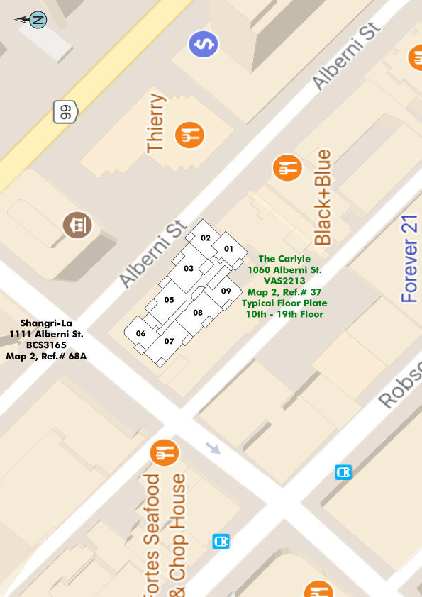 The Carlyle location map 1