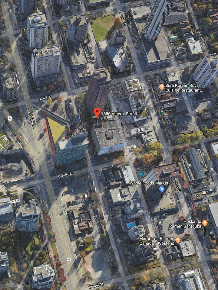 Alberni by Kengo Kuma location map 1