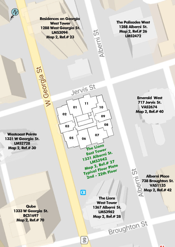 The Lions location map 2