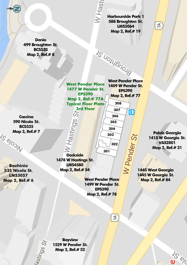 West Pender Place location map 2