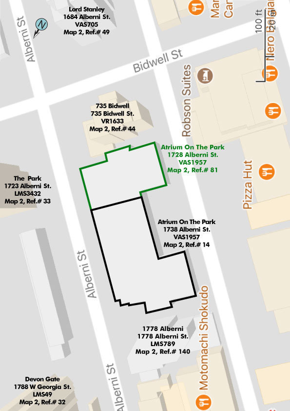 Atrium On The Park location map 2
