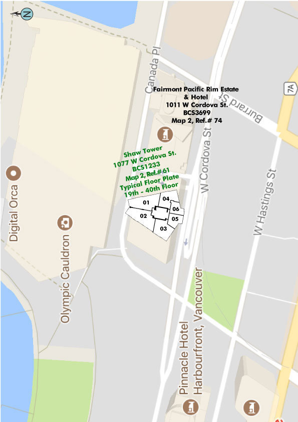 Shaw Tower location map 1