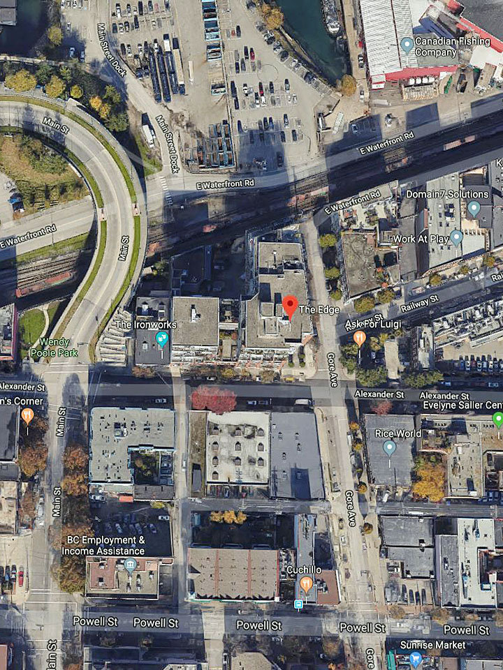 The Edge location map 2