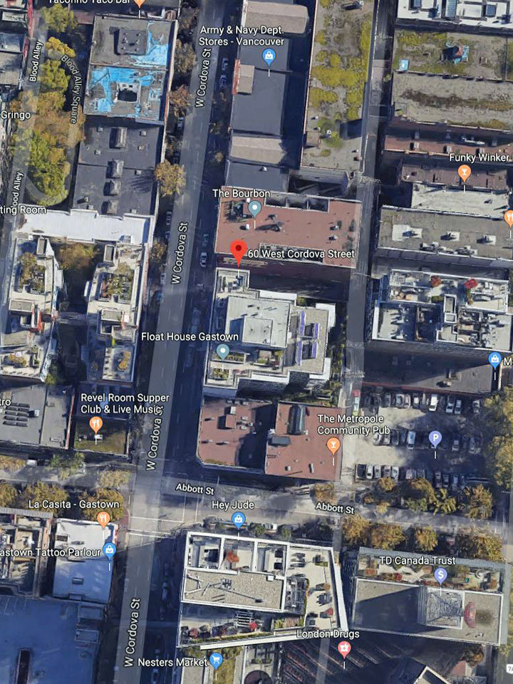 60 West Cordova location map 2