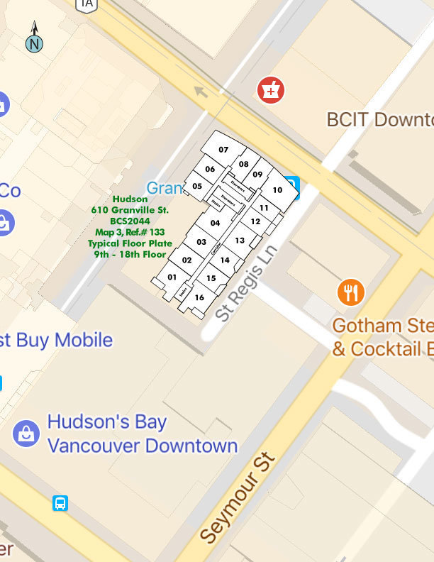The Hudson location map 1