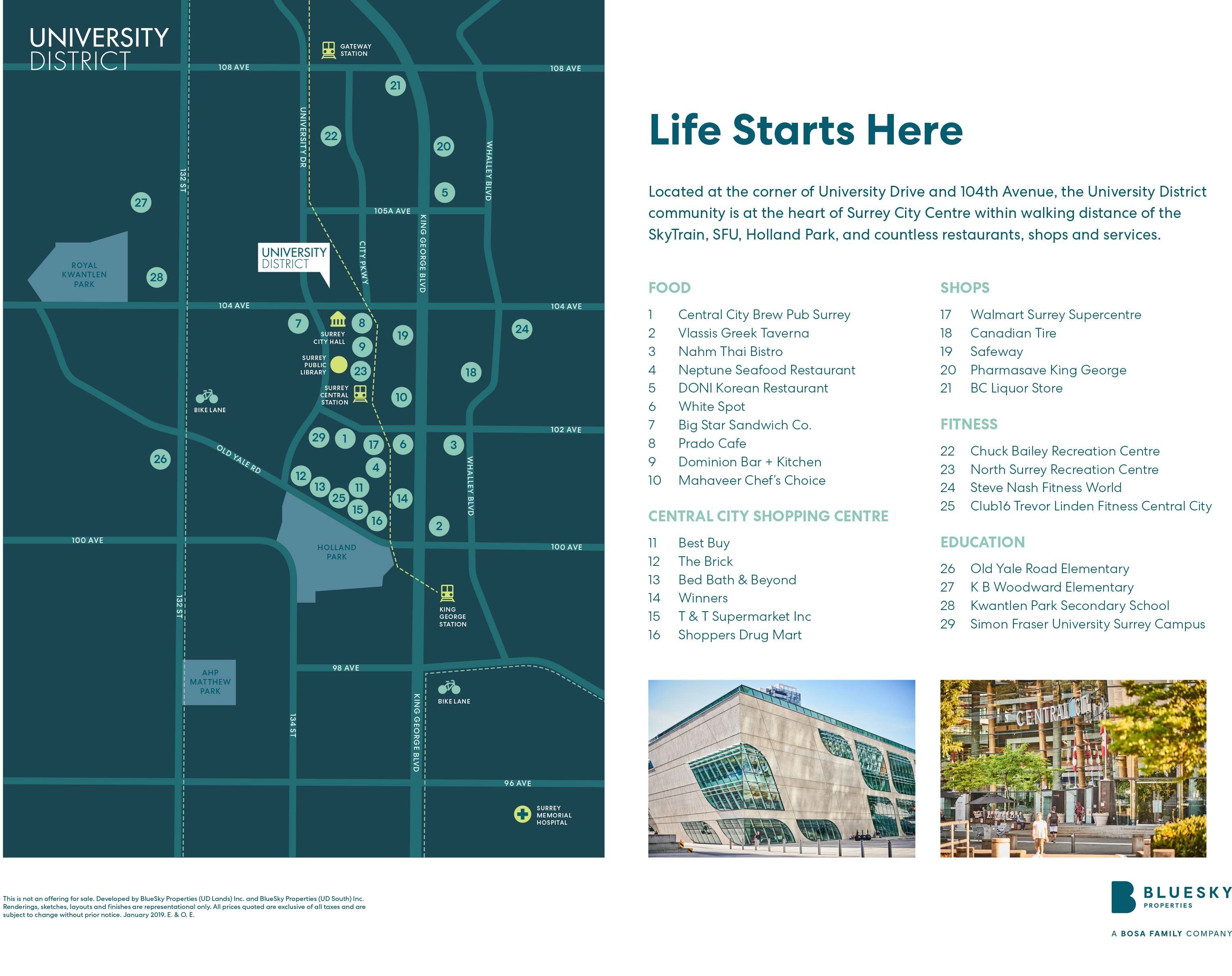 University District location map 1