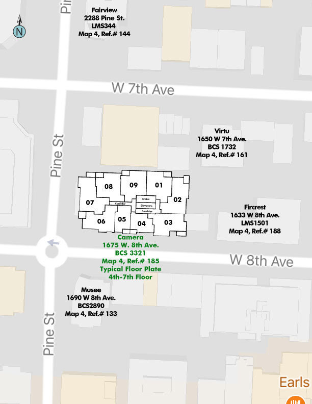 Camera location map 1