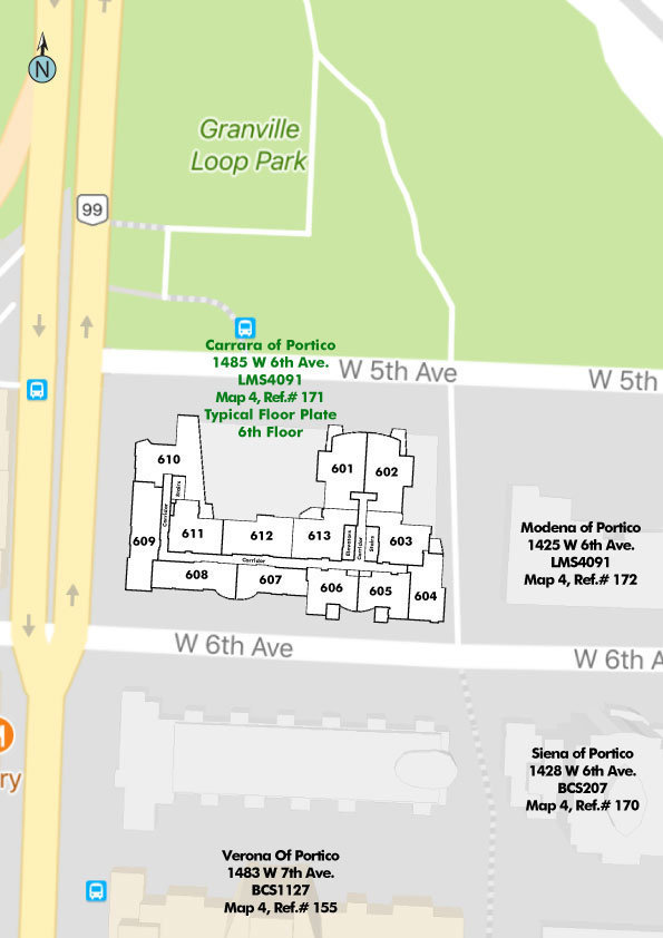 Carrara Of Portico location map 1