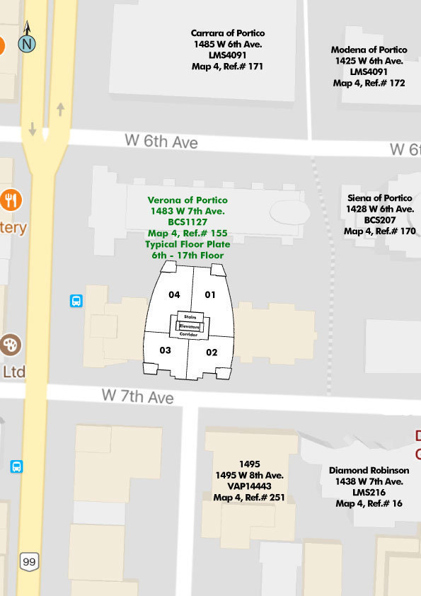 Verona Of Portico location map 1