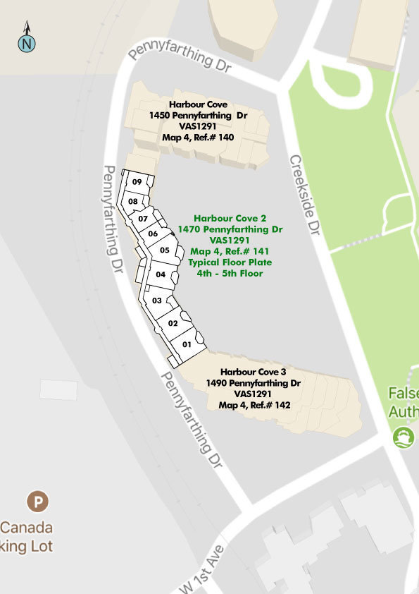 Harbour Cove 2 location map 1