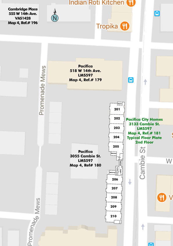 Pacifica City Homes location map 1
