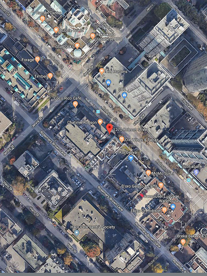 Robson Gardens location map 2