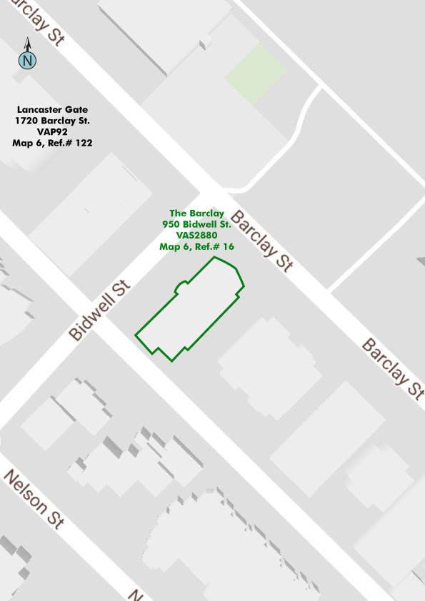 The Barclay location map 1