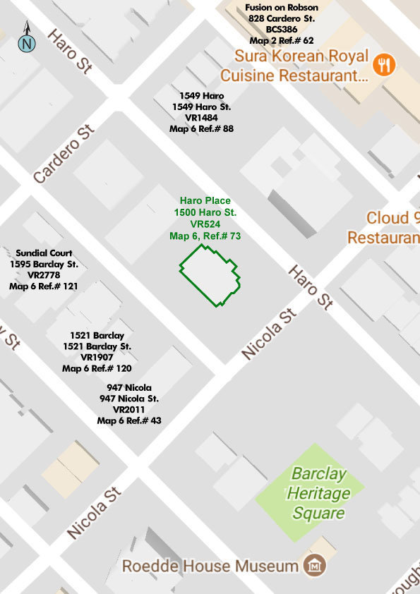 Haro Place location map 1