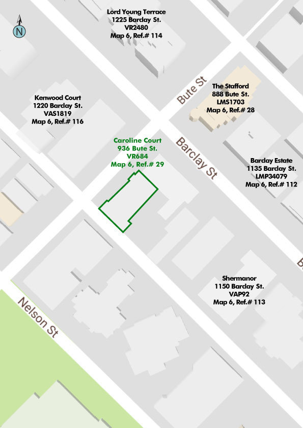Caroline Court location map 1