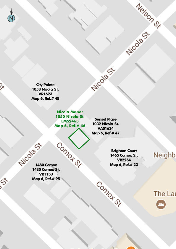Nicola Manor location map 1