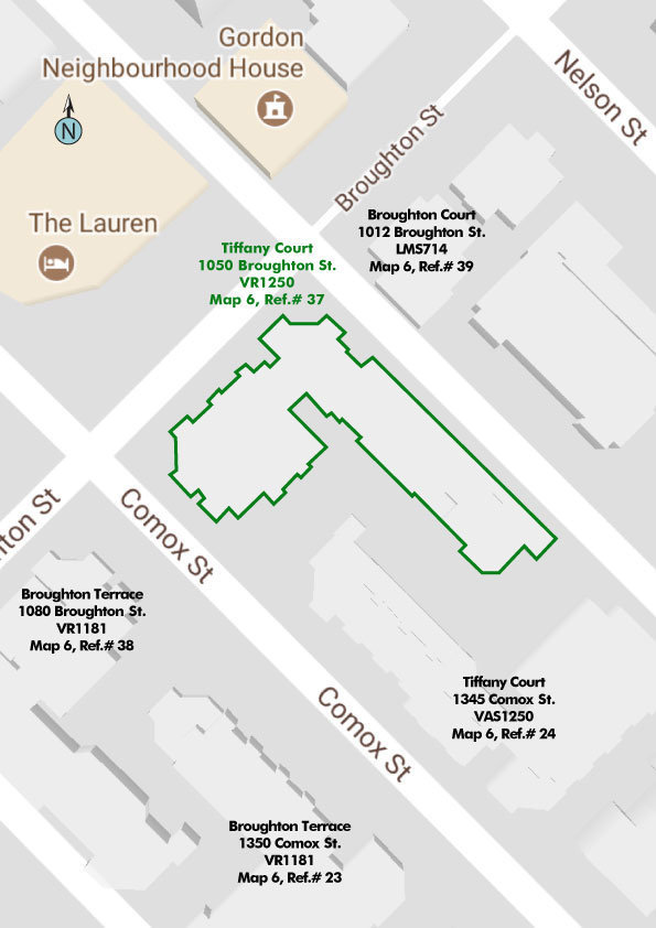Tiffany Court location map 1