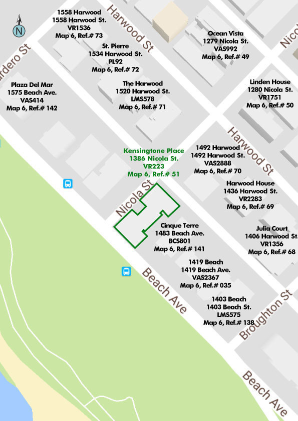 The Kensington Place location map 1