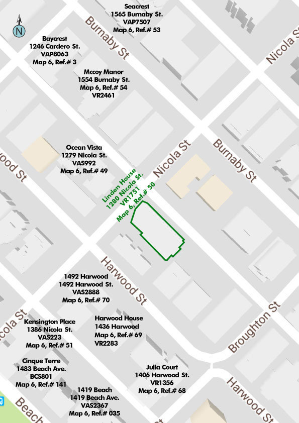 Linden House location map 1