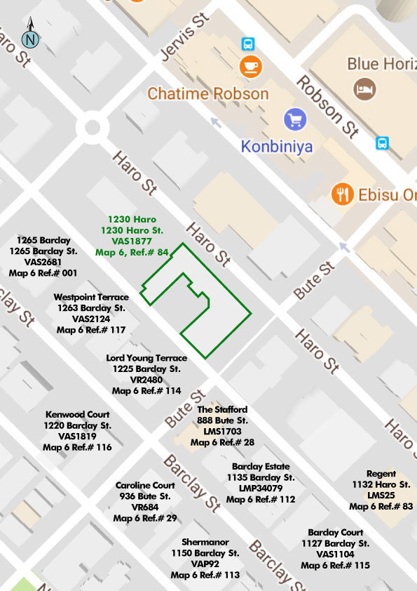 Twelve Thirty Haro location map 1
