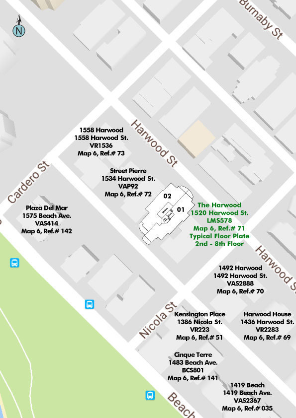 The Harwood location map 1
