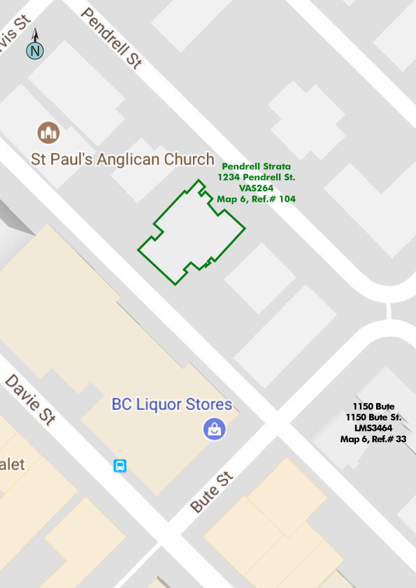 The Pendrell location map 1