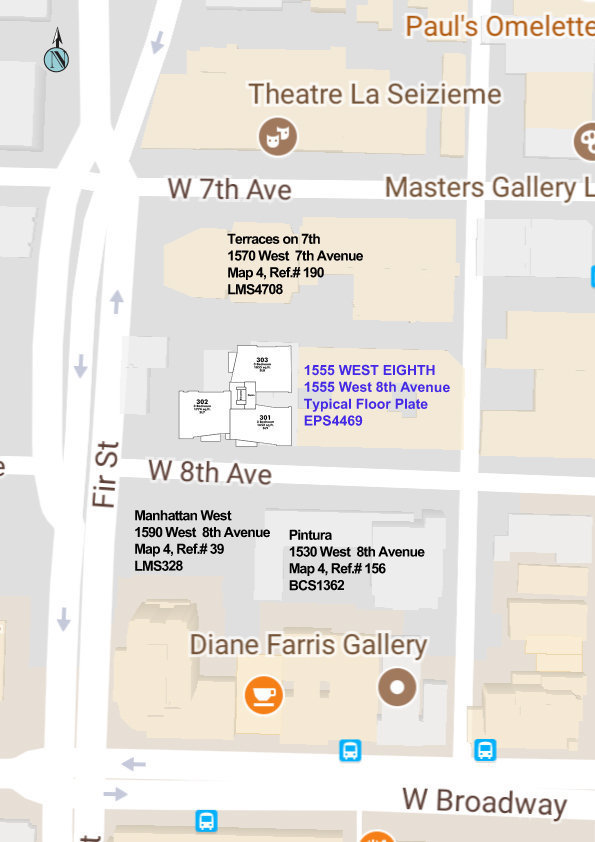 1555 WEST EIGHTH location map 1