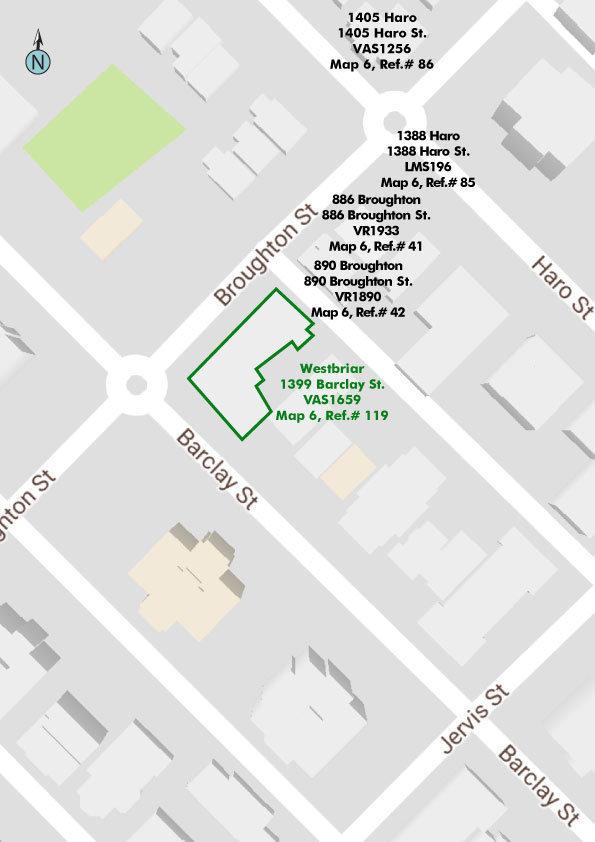 Westbriar location map 1