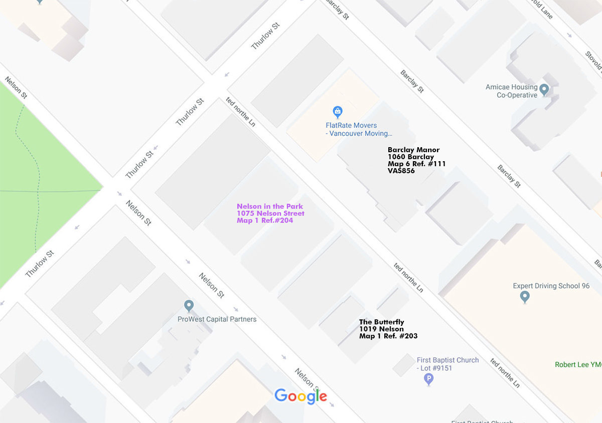 Nelson on the Park location map 1