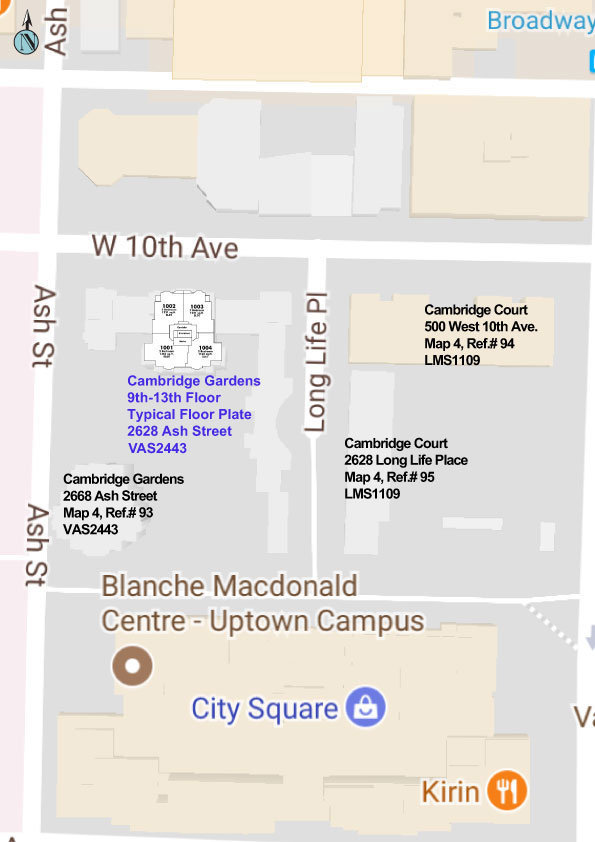 Cambridge Gardens location map 1