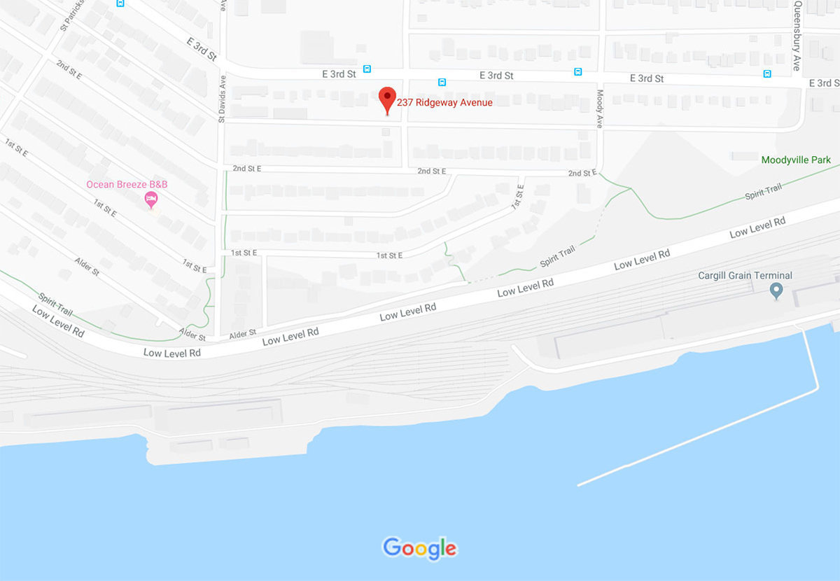 Toppen Ridge location map 1